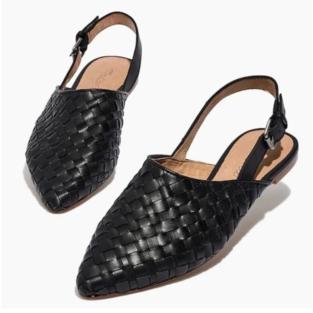 BNIB Madewell Remi Woven Slingback Flats